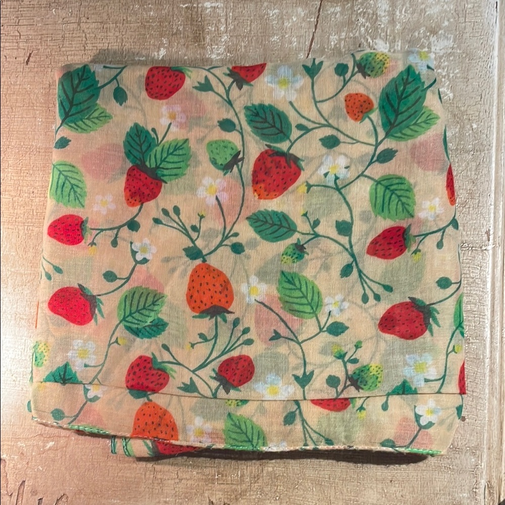 Strawberry Print Scarf